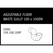 Marley Solvent Joint Adjustable Floor Waste Gully 100 x 100DN - 159.100.100P